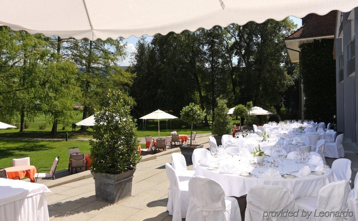 Hotel Schloss Huenigen Konolfingen Étterem fotó
